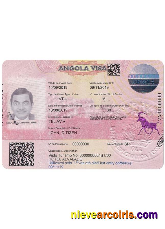 ANGOLA visa